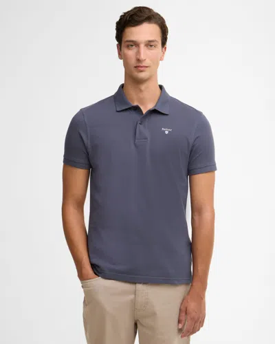 Barbour Mens Sports Polo Shirt In Gray