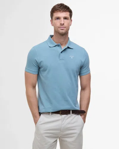 Barbour Mens Sports Polo Shirt In Blue