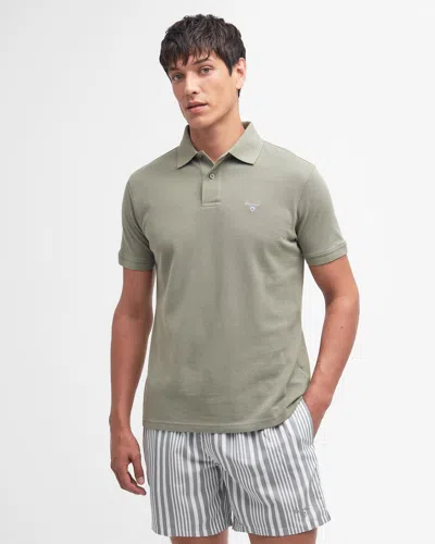 Barbour Mens Sports Polo Shirt In Green