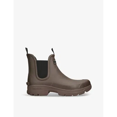 Barbour Mens Nimbus Chelsea Wellington Boots In Brown Fabric