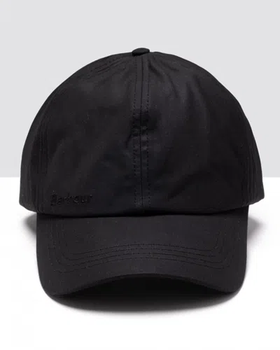 Barbour Mens Wax Sports Cap In Black