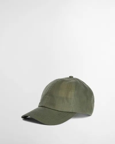 Barbour Mens Wax Sports Cap In Green