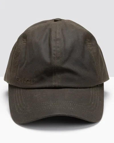 Barbour Mens Wax Sports Cap In Brown