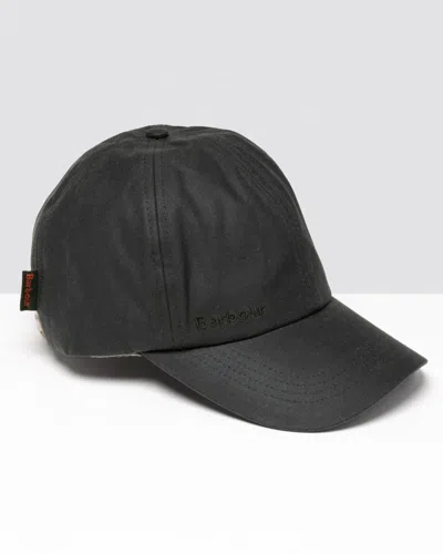Barbour Mens Wax Sports Cap In Sage