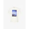 Barbour Graphic Print Crew Neck T-shirt In Whisper White