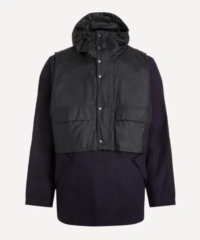 Barbour Mens X Kaptain Sunshine Transport Smock Jacket In Purple