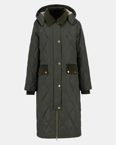 Barbour Meredith Womens Quilted Jacket In Green