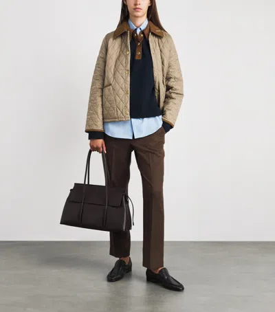 Barbour Merino Wool Ravenshill Polo Sweater In Navy