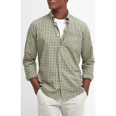 Barbour Merryton Cotton Button-down Shirt In Green