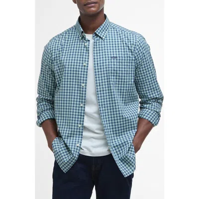 Barbour Merryton Tailored Fit Check Button-down Shirt In Pale Apple