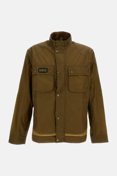 Barbour Merton Wax Jacket In Green