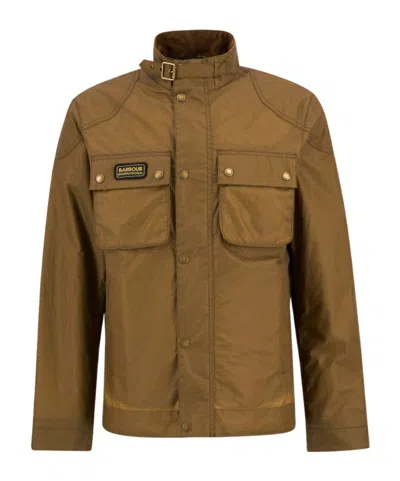 Barbour Merton Waxed Jacket In Brown