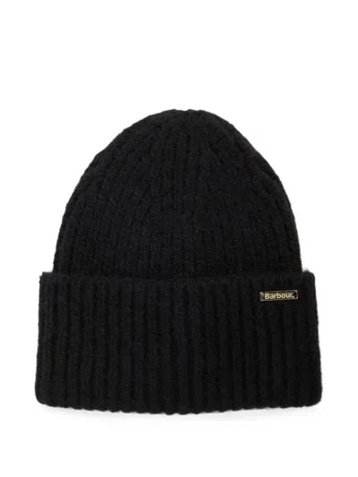 Barbour Meryl Ribbed Beanie In Black