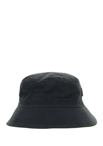 Barbour Mha0001 Wax-coated Cotton Bucket Hat In Gray