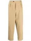 BARBOUR MID-RISE STRAIGHT-LEG TROUSERS