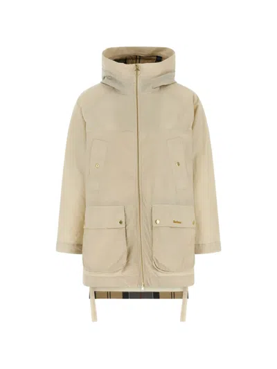 Barbour Middlemarch Hooded Rain Jacket In Brown