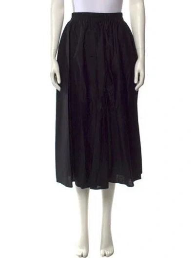 Pre-owned Barbour Midi Length Skirt W/ Tags In Black