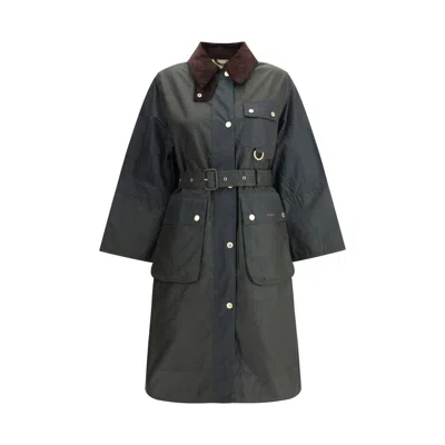 BARBOUR BARBOUR MILDA WAXED TRENCH WOMEN'S COAT
