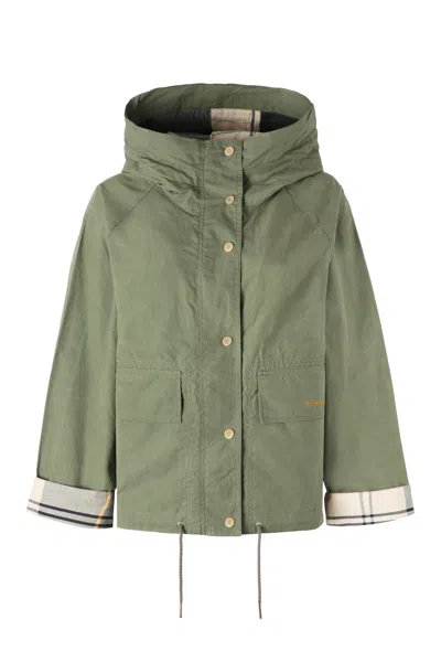 Barbour Military Green Rain Jacket