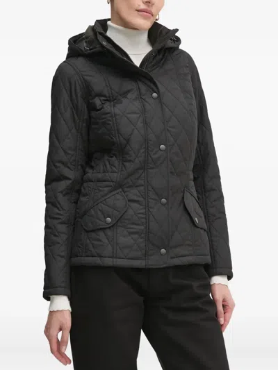 Barbour Millfire Diamond-quilted Jacket In Black