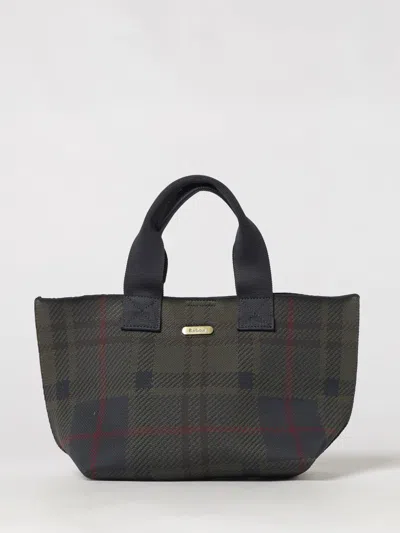 Barbour Mini Bag Woman Color Green In Multi