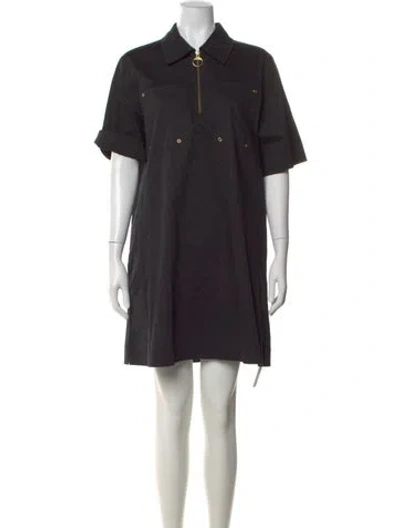 Pre-owned Barbour Mini Dress In Black