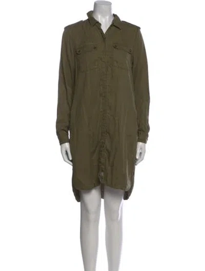 Pre-owned Barbour Mini Dress In Green