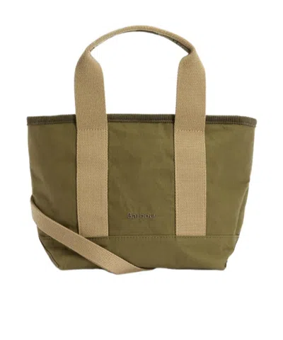 Barbour Mini Mya Tartan-detail Tote Bag In Green