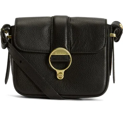 Barbour Mini Rosa Leather Crossbody Bag In Black