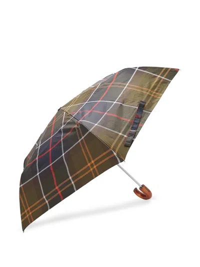 Barbour Mini Tartan Umbrella In Multi