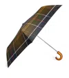 Barbour Mini Tartan Umbrella In Green