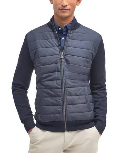 Barbour Mixed Media Jacket In Navy