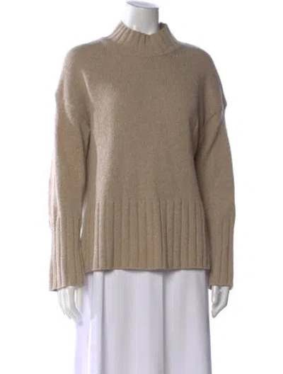 Pre-owned Barbour Mock Neck Sweater In Brown