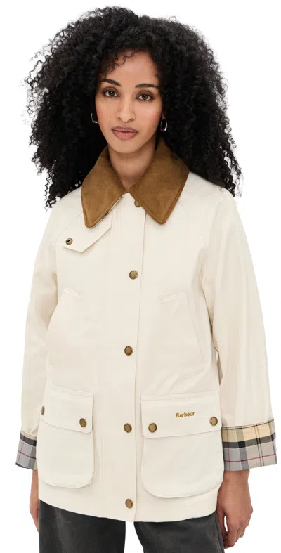 Barbour Modern Beadnell Casual Jacket Light Pearl/dress In Neutral