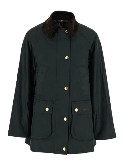 Barbour Modern Beadnell Wax Aw25 Wax Cot Outw In Green