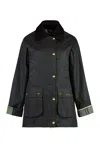 Barbour Modern Beadnell Waxed Cotton Jacket In Green