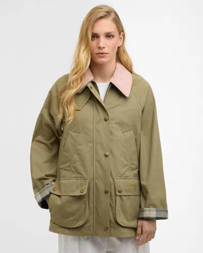 Barbour Modern Beadnell Womens Casual Jacket In Green