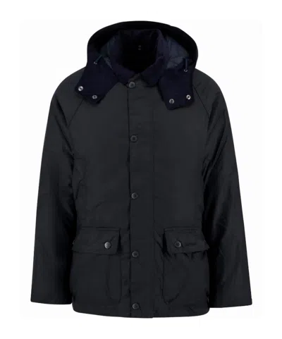 Barbour Modern Beaufort Waxed Jacket In Black