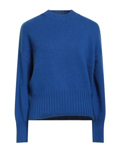 Barbour Modern Heritage Woman Turtleneck Blue Size 14 Cotton, Wool, Polyamide