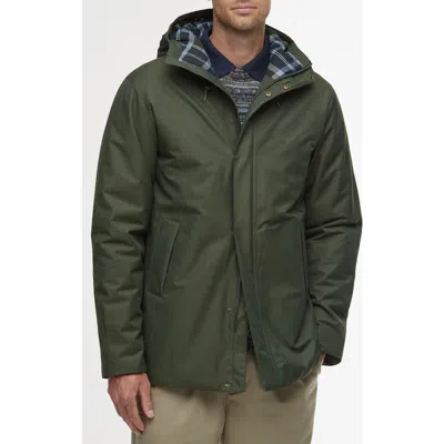Barbour Modern Lorden Waterproof Hooded Jacket In Green