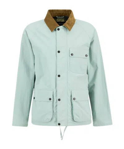 Barbour Modified Solway Showerproof Jacket In Blue