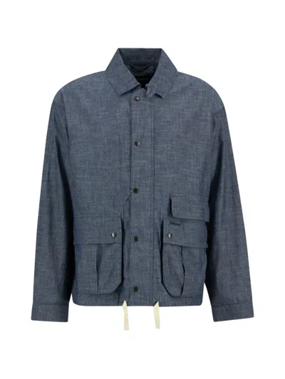 Barbour Modified Westoe Flap-pocket Cotton Jacket In Blue