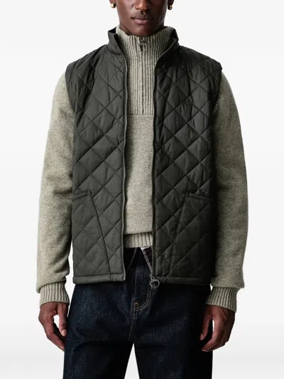 Barbour Monty Quilted Gilet In Green