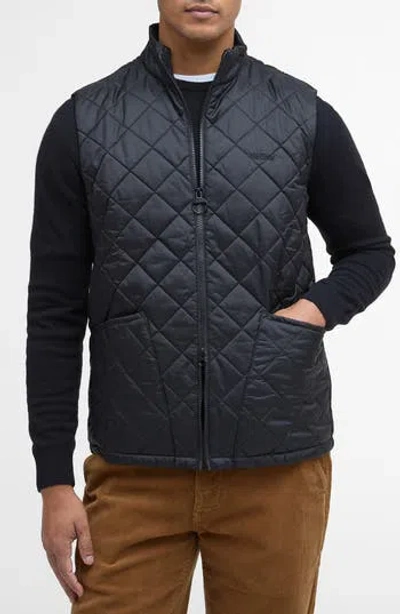 Barbour Monty Quilted Nylon Vest In Animal Print