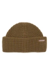 Barbour Mosely Cotton & Wool Blend Beanie In Green