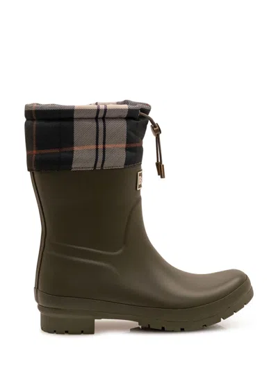 Barbour Mowbray Mid Welly Boots In Brown