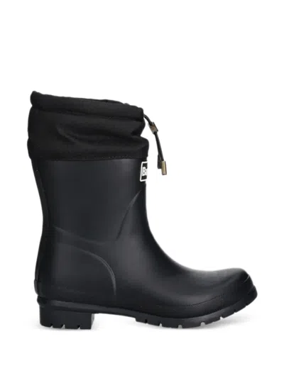 Barbour 모브레이 웰링턴 드로스트링 부츠 In Black