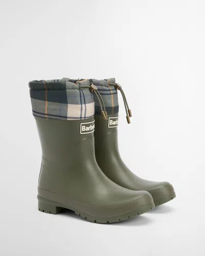 Barbour Mowbray Womens Mid Wellies In Green