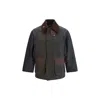 Barbour Patchwork Oversized Bedale Waxed Jacket In Multi