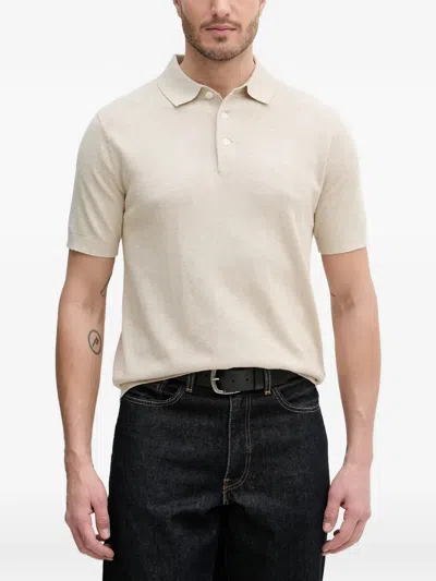 Barbour Muston Logo-embroidered Polo Shirt In Neutral